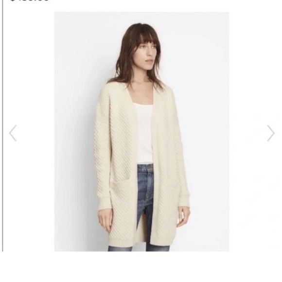 VINCE honeycomb cardigan / size Small - Picture 2 of 5